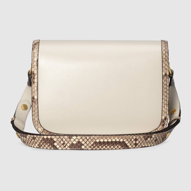 Gucci Horsebit 1955 Small Shoulder Bag 602204 White